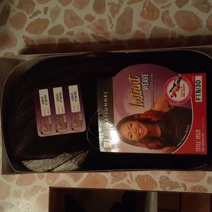 18in Straight long wig instant weave.